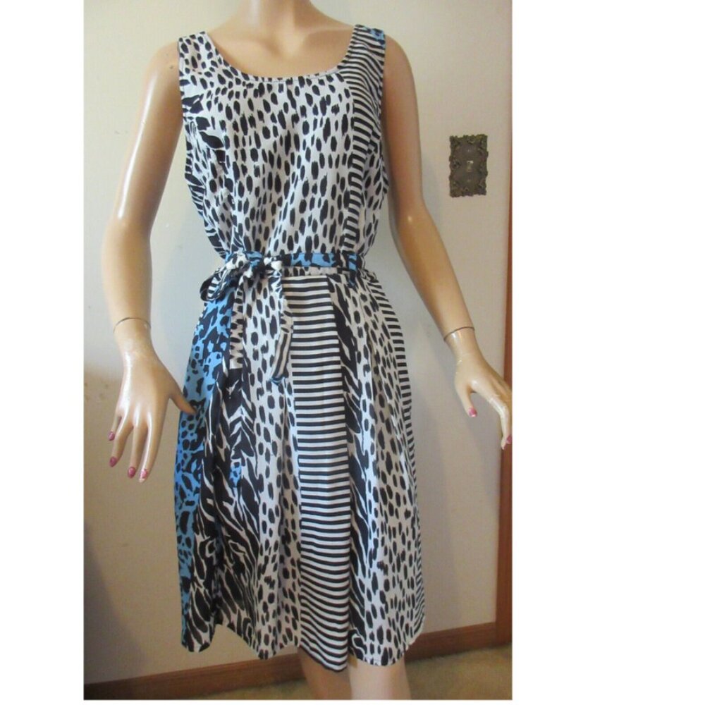 Tango Mango Sleeveless Belted Dress Women's Large